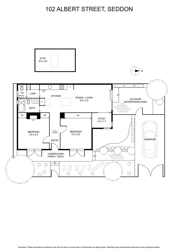 Floorplan of Homely house listing, 102 Albert Street, Seddon VIC 3011