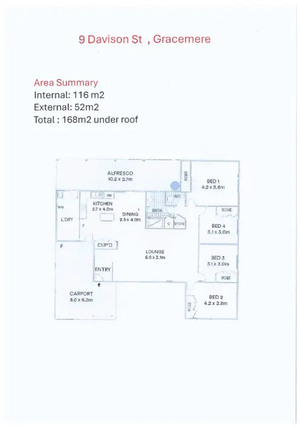 Floorplan of Homely house listing, 9 Davison Street, Gracemere QLD 4702