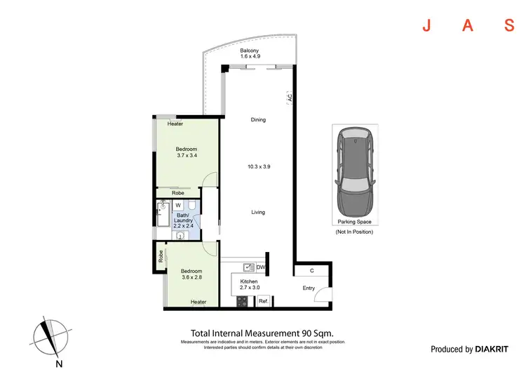 Floorplan of Homely apartment listing, 703/250 Barkly Street, Footscray VIC 3011