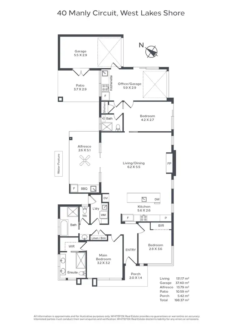 Floorplan of Homely house listing, 40 Manly Circuit, West Lakes Shore SA 5020