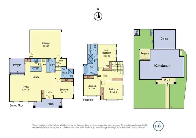 Floorplan of Homely townhouse listing, 1/4 Edward Street, Macleod VIC 3085