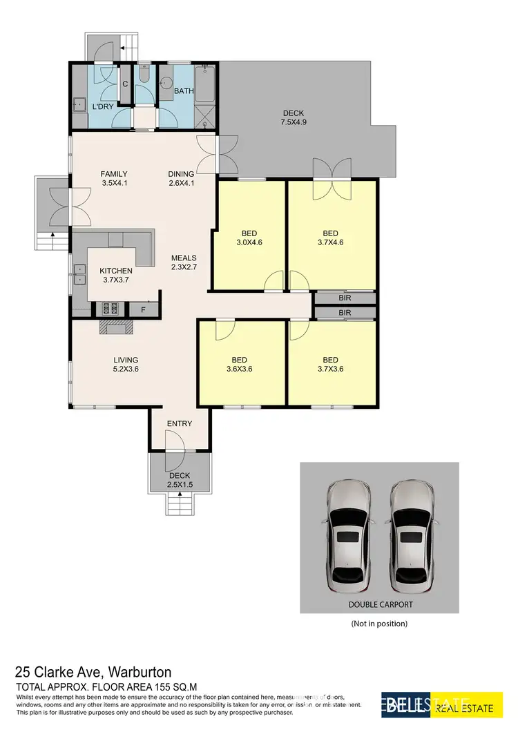 Floorplan of Homely house listing, 25 Clarke Avenue, Warburton VIC 3799