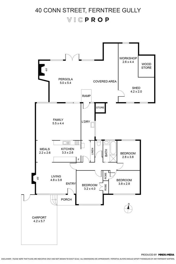 Floorplan of Homely house listing, 40 Conn Street, Ferntree Gully VIC 3156