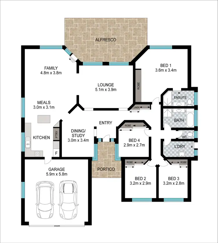 Floorplan of Homely house listing, 6 Eagle Place, Lake Cathie NSW 2445