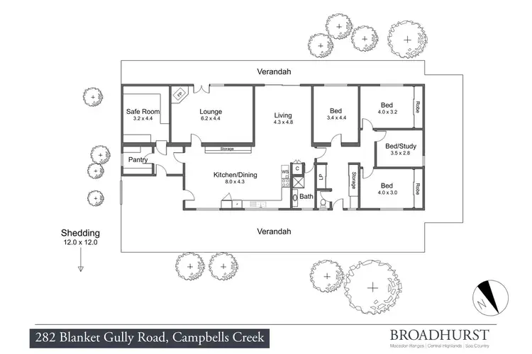 Floorplan of Homely house listing, 282 Blanket Gully Road, Campbells Creek VIC 3451