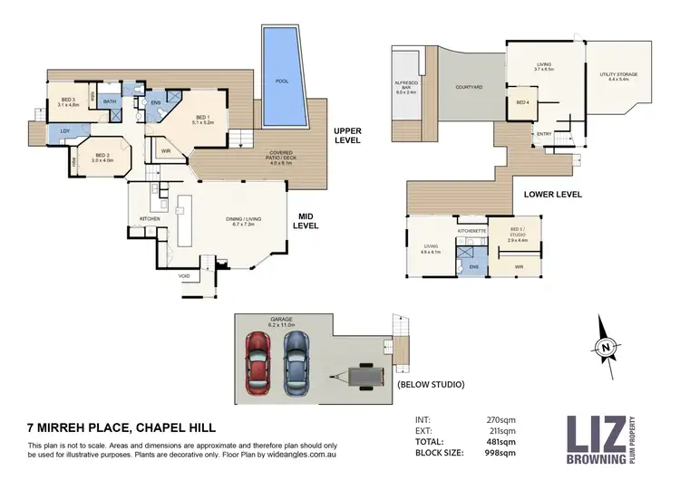 Floorplan of Homely house listing, 7 Mirreh Place, Chapel Hill QLD 4069