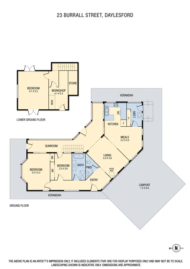 Floorplan of Homely house listing, 23 Burrall Street, Daylesford VIC 3460