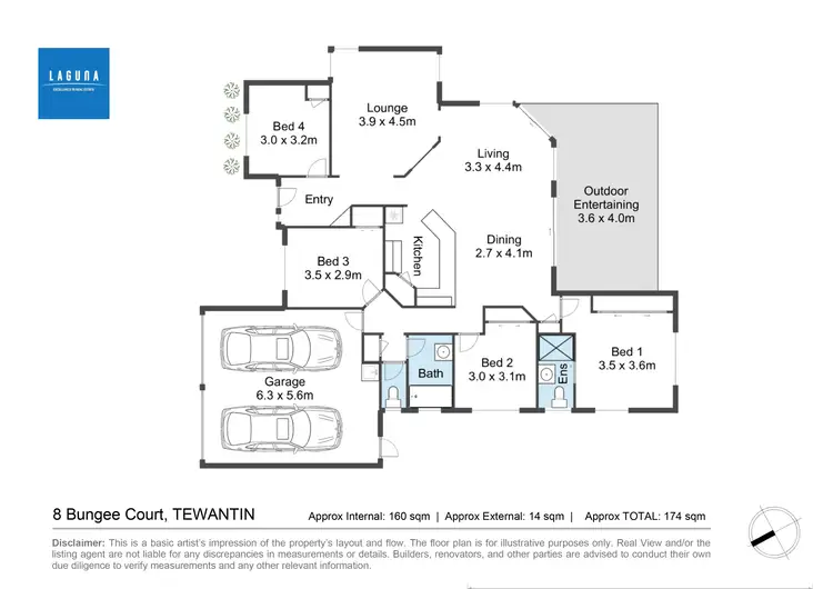 Floorplan of Homely house listing, 8 Bungee Court, Tewantin QLD 4565