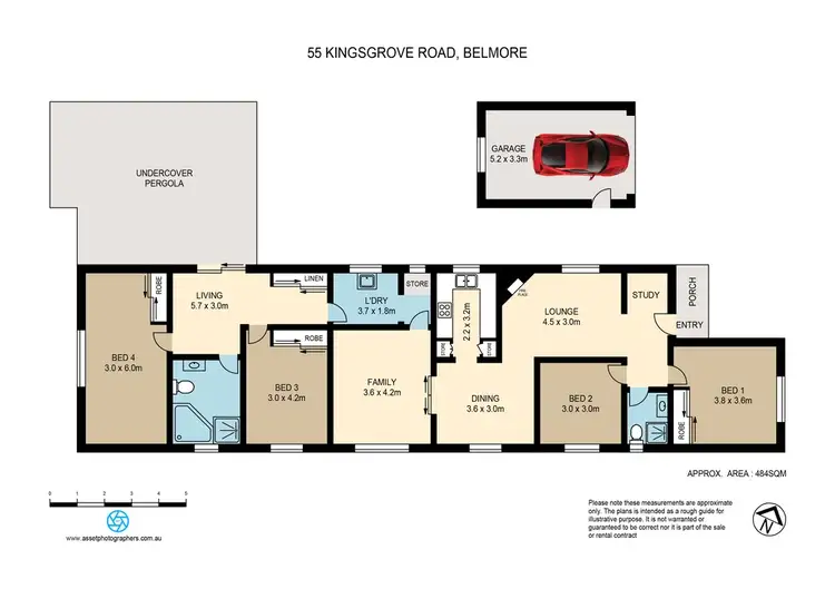 Floorplan of Homely house listing, 55 Kingsgrove Road, Belmore NSW 2192