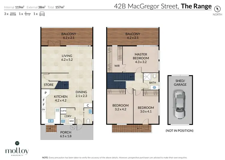 Floorplan of Homely unit listing, 42B Macgregor Street, The Range QLD 4700