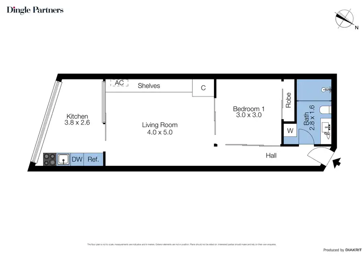 Floorplan of Homely apartment listing, 604/565 Flinders Street, Melbourne VIC 3000