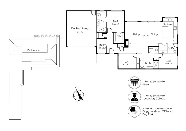 Floorplan of Homely townhouse listing, 5A Callum Avenue, Somerville VIC 3912