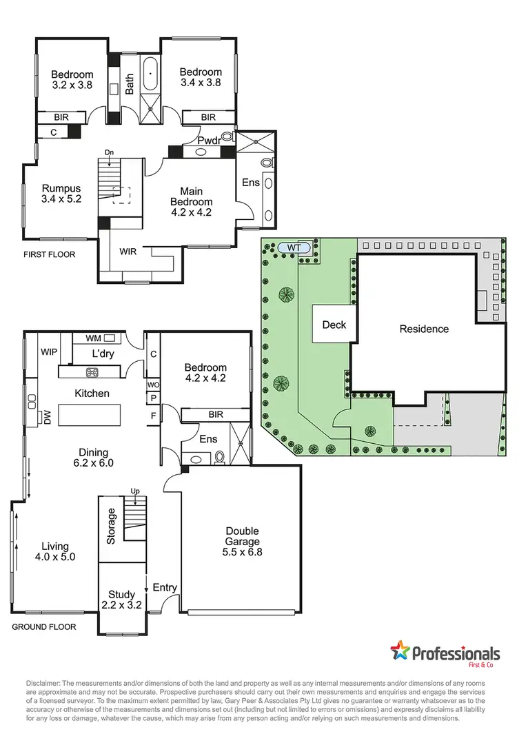 Floorplan of Homely townhouse listing, 24 Bessie Street, Bentleigh East VIC 3165