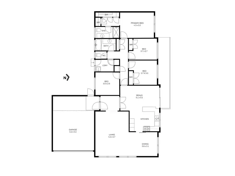 Floorplan of Homely house listing, 4 Balsam Street, Templestowe Lower VIC 3107