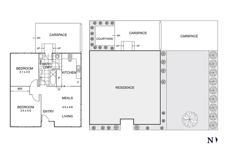 Floorplan of Homely unit listing, 1/2b Latrobe Street, Mentone VIC 3194