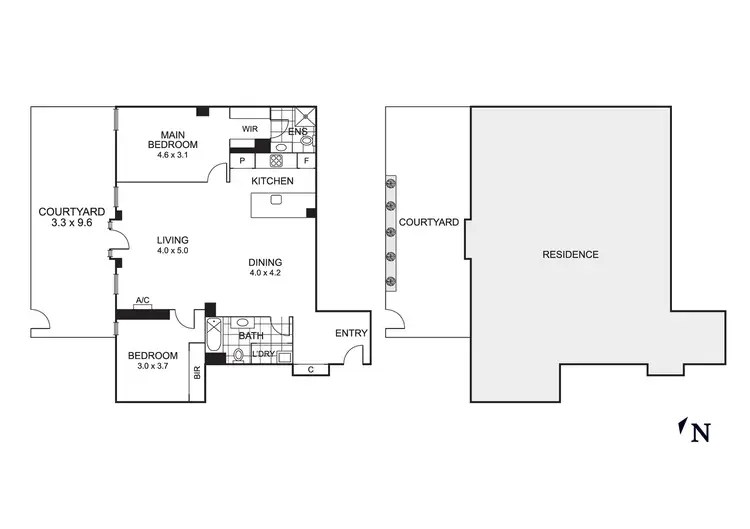 Floorplan of Homely apartment listing, 6/63 Dorcas Street, South Melbourne VIC 3205