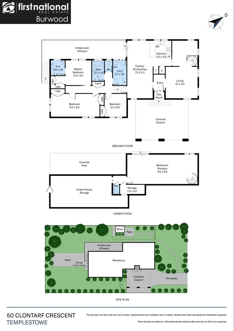 Floorplan of Homely house listing, 50 Clontarf Crescent, Templestowe VIC 3106