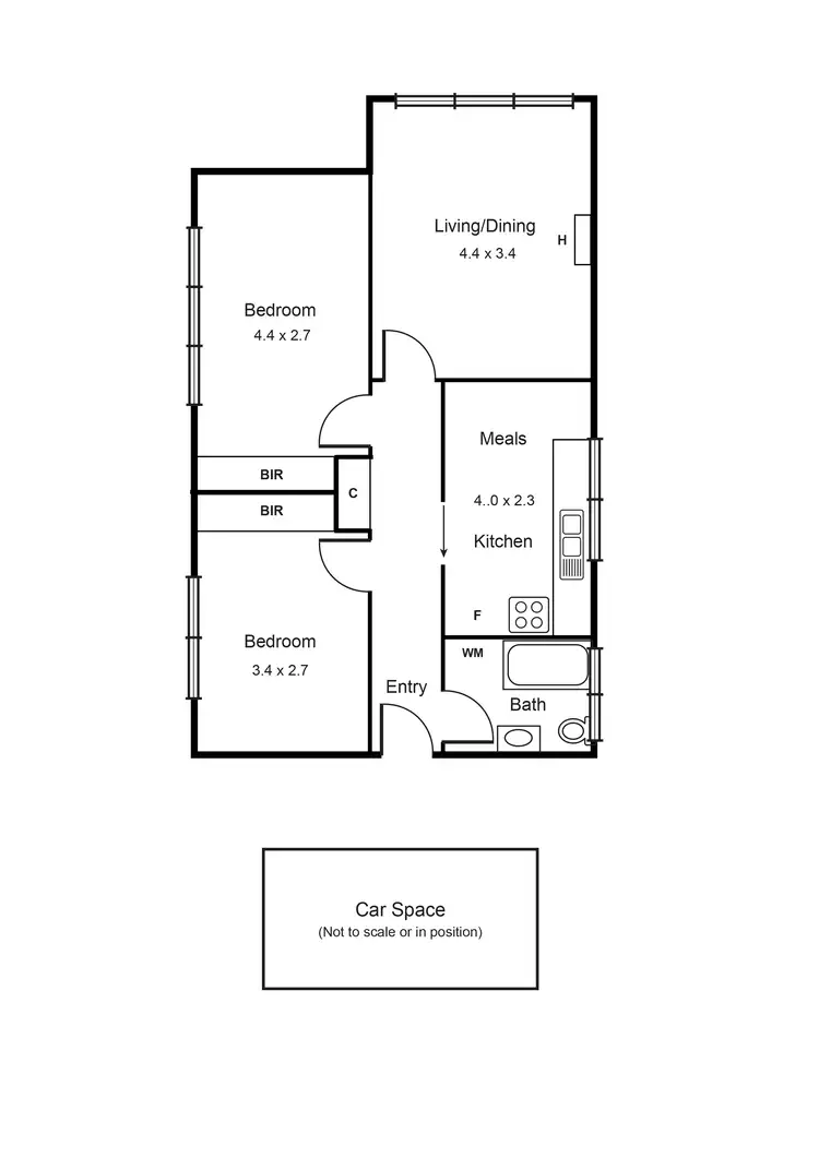 Floorplan of Homely apartment listing, 16/66-70 Grosvenor Street, Balaclava VIC 3183