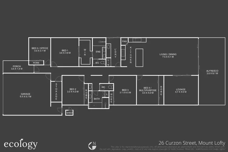 Floorplan of Homely house listing, 26 Curzon Street, Mount Lofty QLD 4350