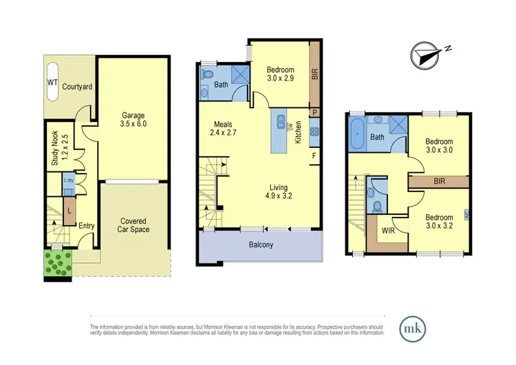 Floorplan of Homely townhouse listing, 9 Cockatoo Close, South Morang VIC 3752