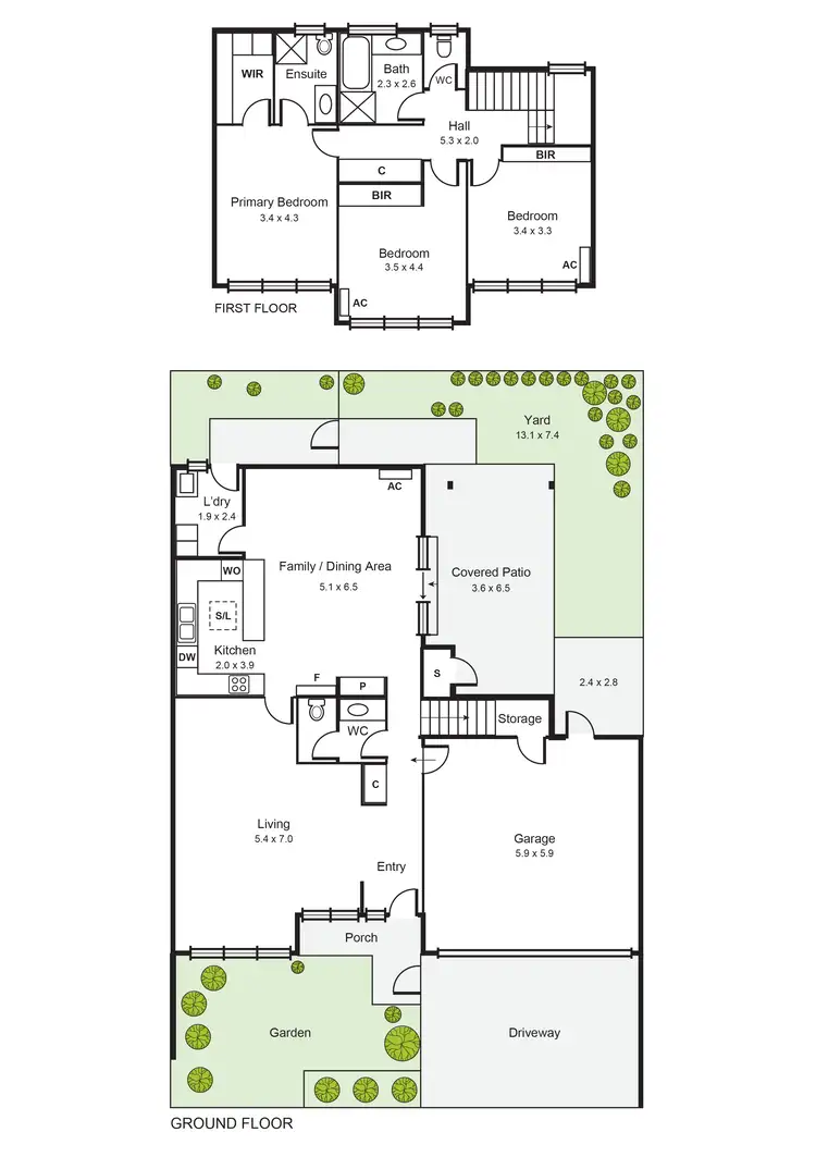 Floorplan of Homely townhouse listing, 2/16 Wanda Road, Caulfield North VIC 3161