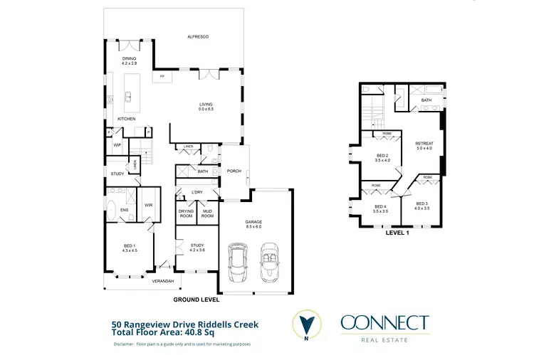 Floorplan of Homely house listing, 50 Rangeview Drive, Riddells Creek VIC 3431