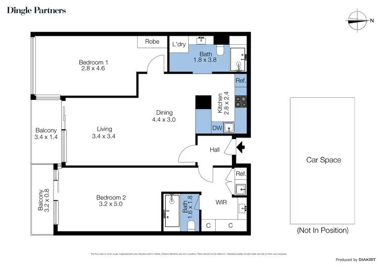 Floorplan of Homely apartment listing, 1304/1 William Street, Melbourne VIC 3000