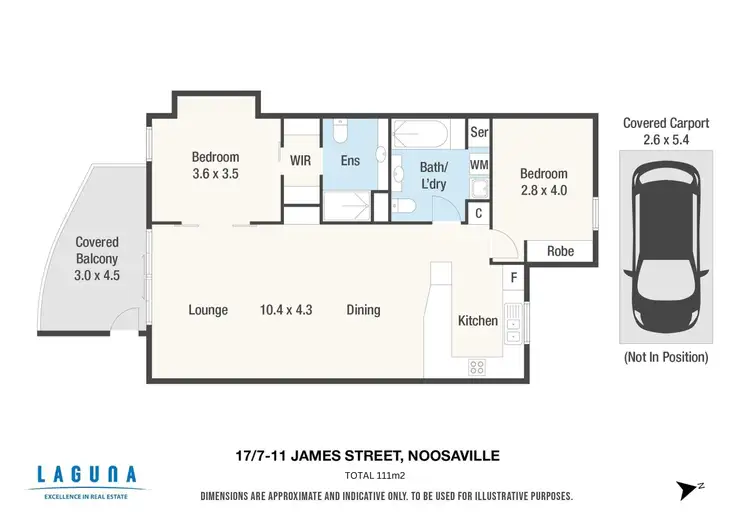 Floorplan of Homely unit listing, 17/7-11 James Street, Noosaville QLD 4566
