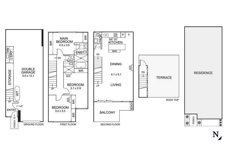 Floorplan of Homely townhouse listing, 38 Kokoda Place, Mordialloc VIC 3195