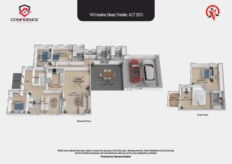 Floorplan of Homely house listing, 143 Hoskins Street, Franklin ACT 2913