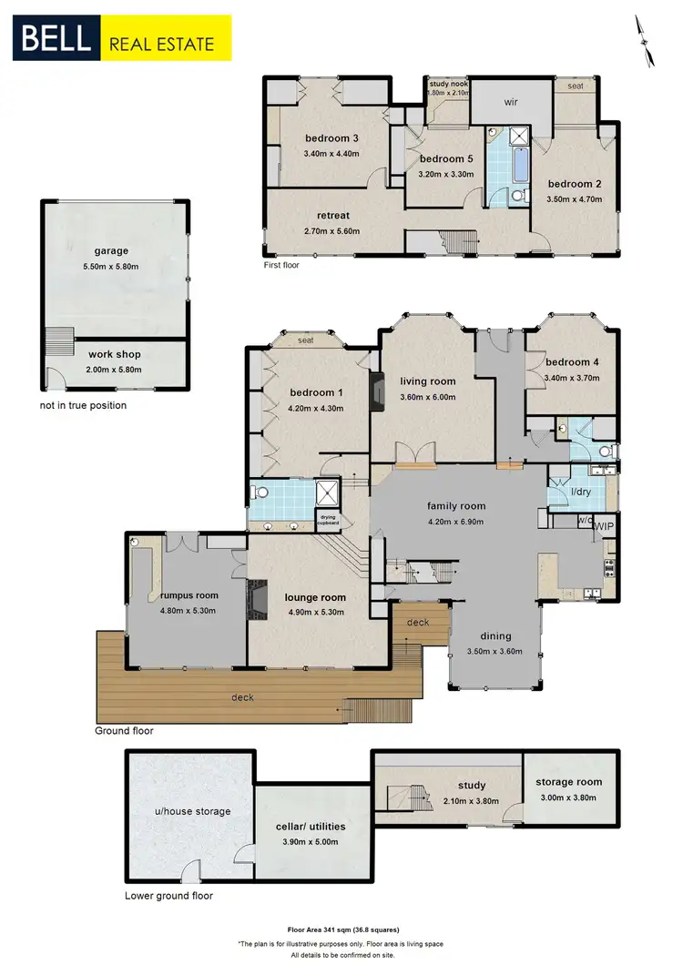 Floorplan of Homely house listing, 121 Terrys Avenue, Tecoma VIC 3160