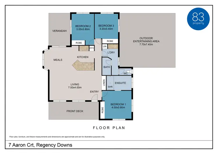 Floorplan of Homely house listing, 7 Aaron Court, Regency Downs QLD 4341