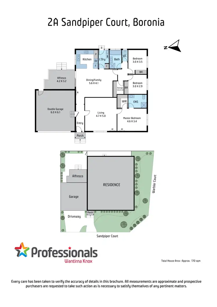 Floorplan of Homely house listing, 2A Sandpiper Court, Boronia VIC 3155