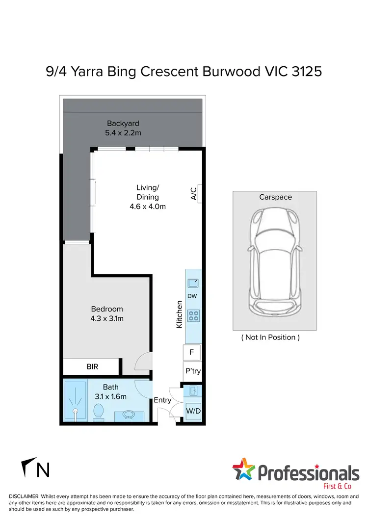 Floorplan of Homely apartment listing, 9/4 Yarra Bing Crescent, Burwood VIC 3125