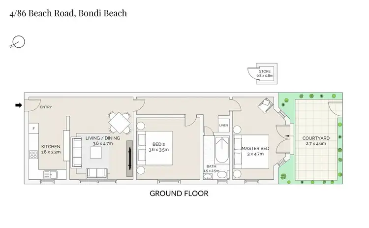Floorplan of Homely apartment listing, Address available on request