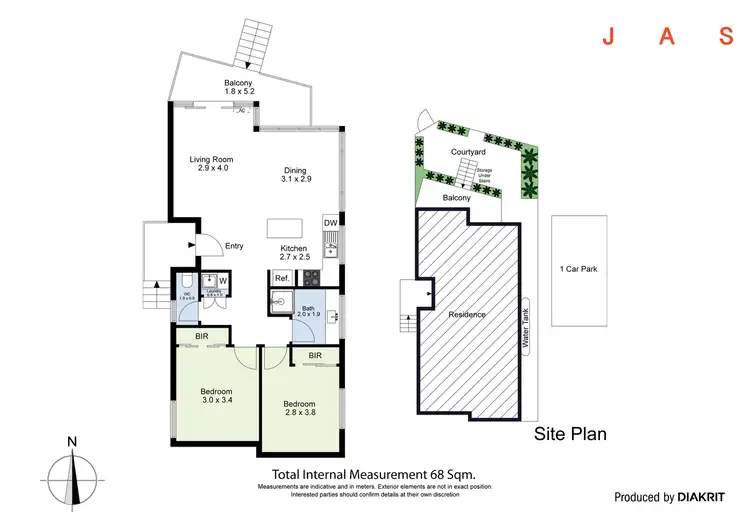 Floorplan of Homely apartment listing, 6/350 Somerville Road, West Footscray VIC 3012