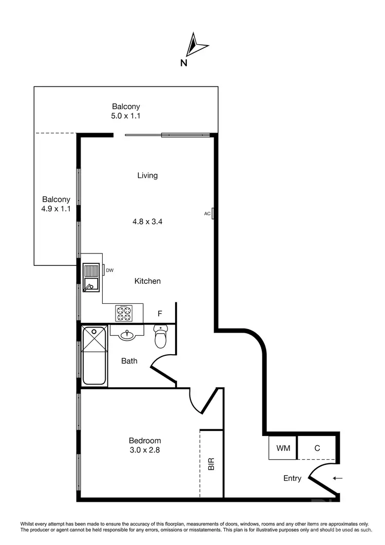 Floorplan of Homely apartment listing, 14/14-16 Fitzroy Street, St Kilda VIC 3182