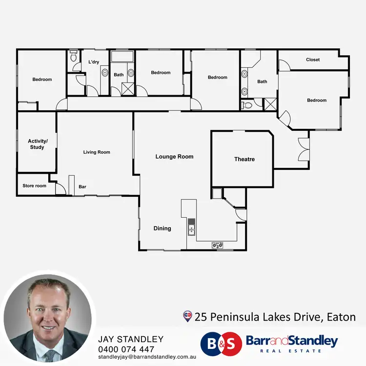 Floorplan of Homely house listing, 25 Peninsula Lakes Drive, Eaton WA 6232