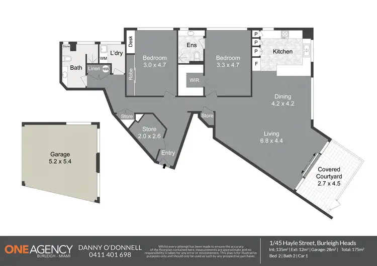 Floorplan of Homely apartment listing, 1/45 Hayle Street, Burleigh Heads QLD 4220