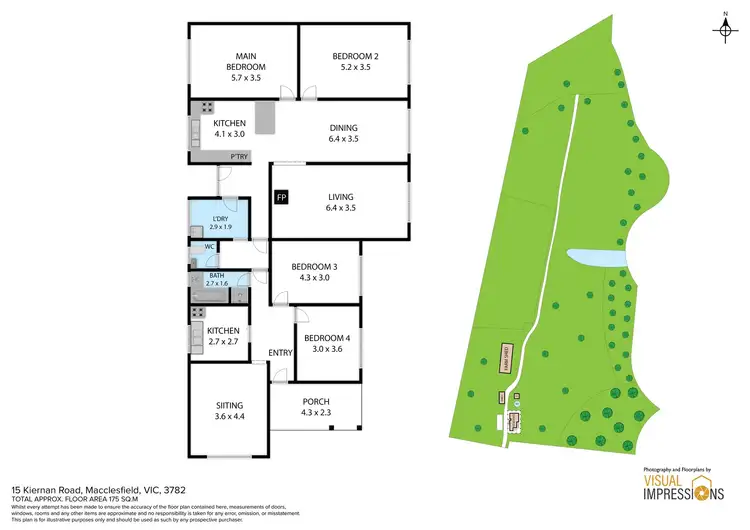 Floorplan of Homely house listing, 15 Kiernan Road, Macclesfield VIC 3782