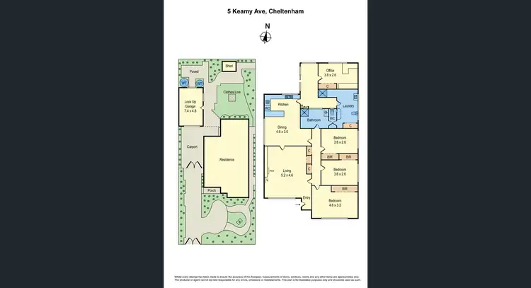 Floorplan of Homely house listing, 5 Keamy Avenue, Cheltenham VIC 3192