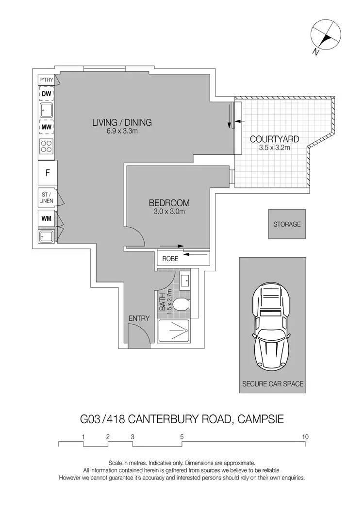 Floorplan of Homely apartment listing, G03/418 Canterbury Road, Campsie NSW 2194