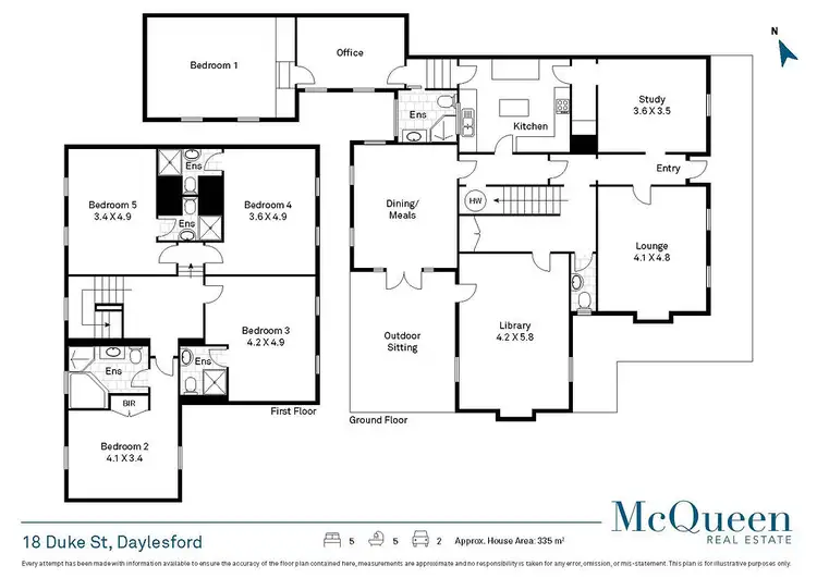 Floorplan of Homely house listing, 18 Duke Street, Daylesford VIC 3460