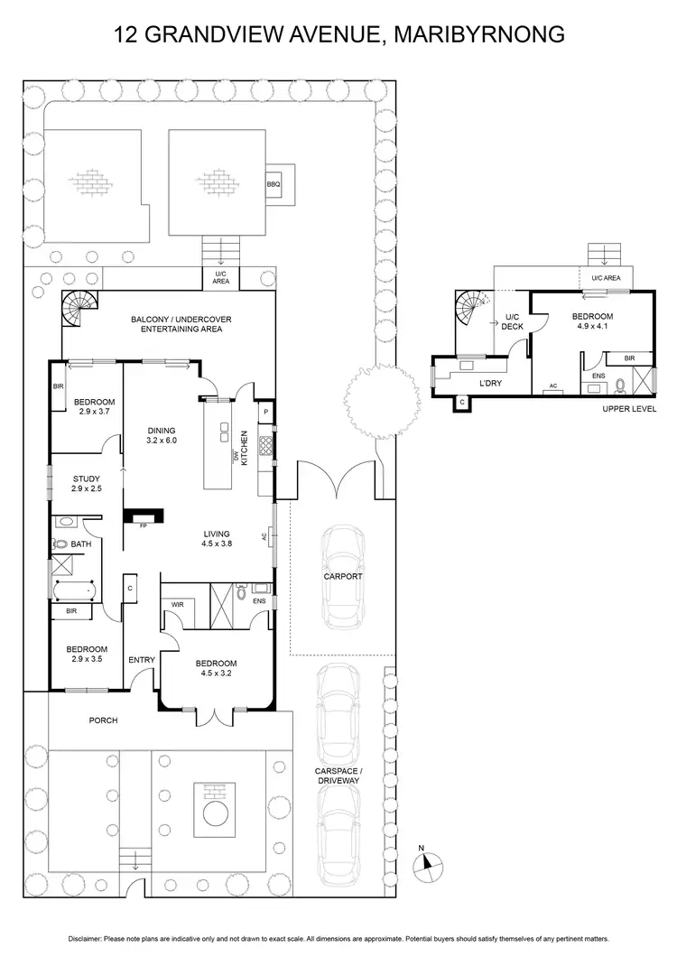 Floorplan of Homely house listing, 12 Grandview Avenue, Maribyrnong VIC 3032