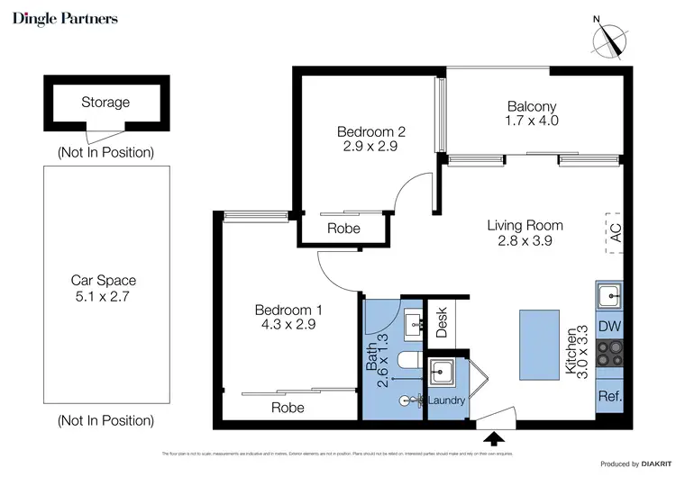 Floorplan of Homely apartment listing, 301/332 High Street, Northcote VIC 3070