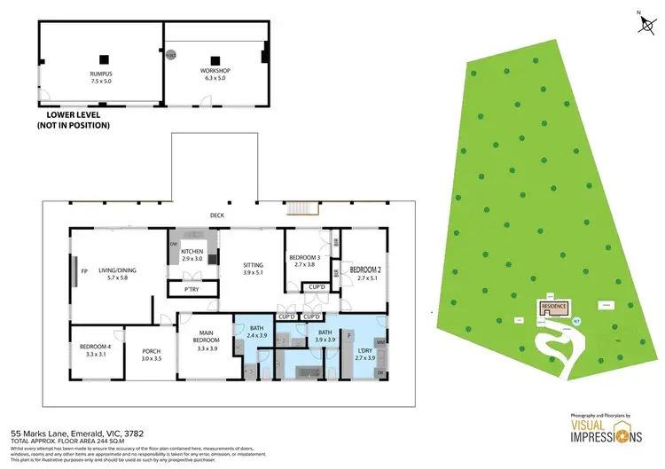 Floorplan of Homely house listing, 55 Marks Lane, Emerald VIC 3782