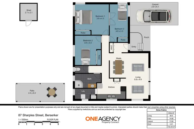 Floorplan of Homely house listing, 87 Sharples Street, Berserker QLD 4701