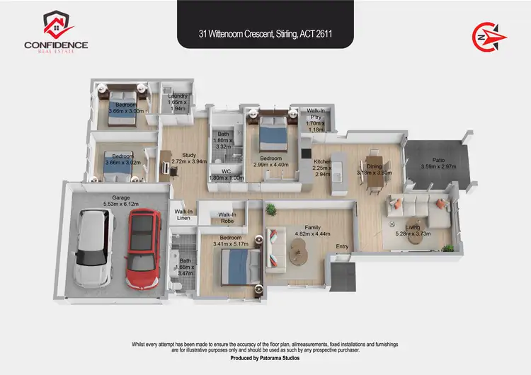 Floorplan of Homely house listing, 31 Wittenoom Crescent, Stirling ACT 2611