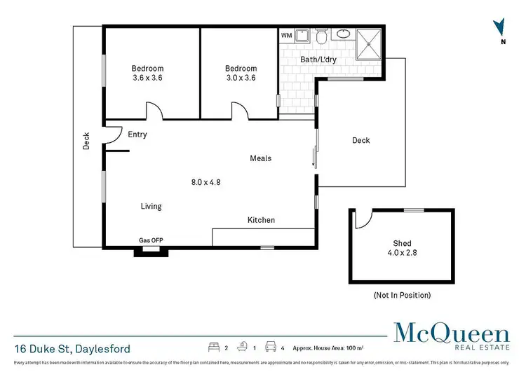 Floorplan of Homely house listing, 16 Duke Street, Daylesford VIC 3460