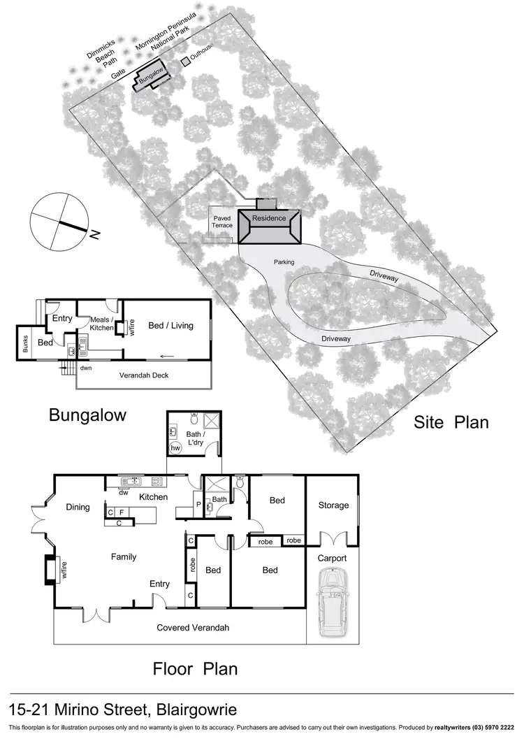 Floorplan of Homely house listing, 15-21 Mirino Street, Blairgowrie VIC 3942